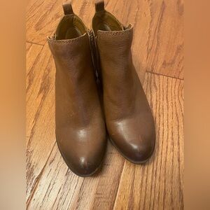 Brown Leather Ankle Boots